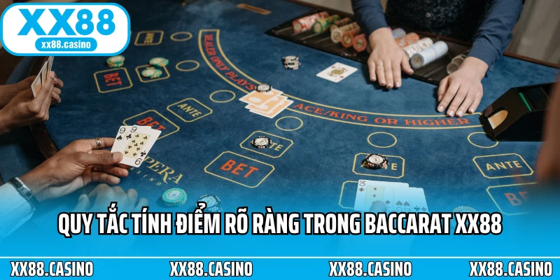 Quy tắc tính điểm rõ ràng trong Baccarat XX88